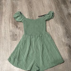 Green forever 21 romper